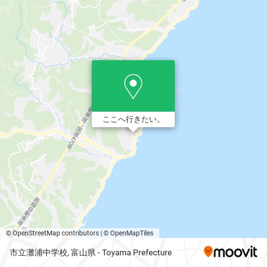 市立灘浦中学校地図