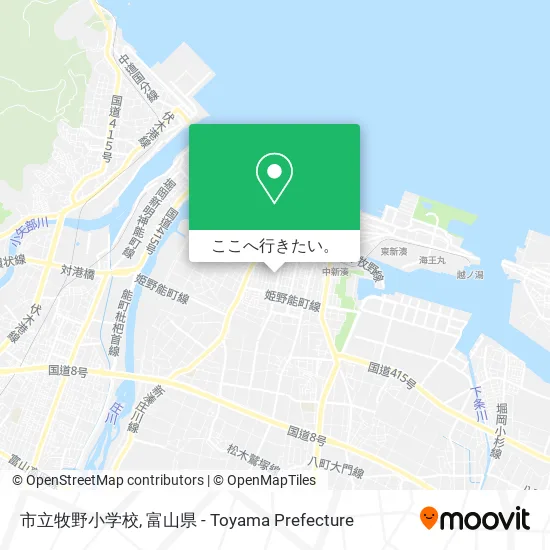 市立牧野小学校地図