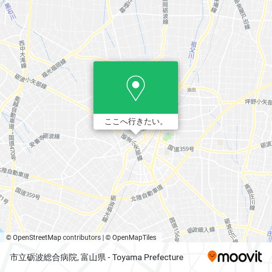 市立砺波総合病院地図