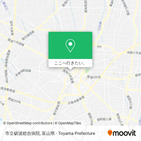 市立砺波総合病院地図