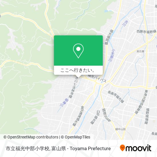 市立福光中部小学校地図