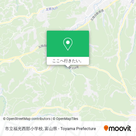 市立福光西部小学校地図