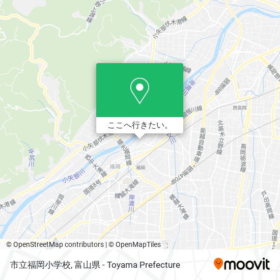 市立福岡小学校地図