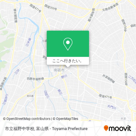 市立福野中学校地図