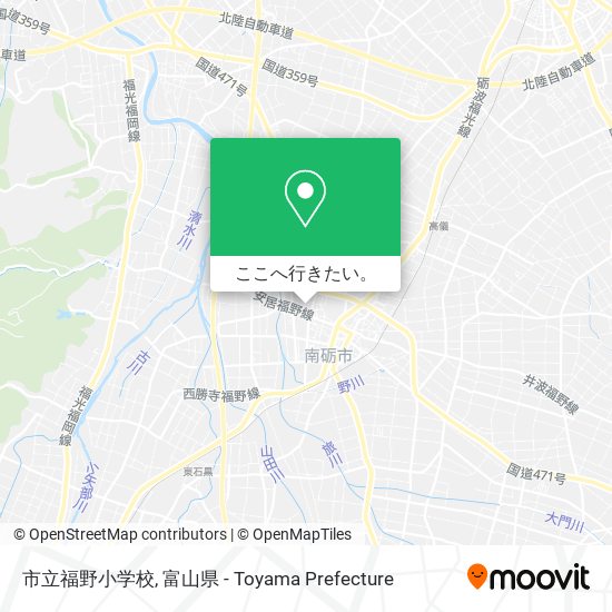 市立福野小学校地図