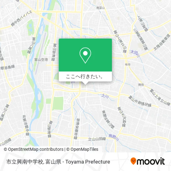 市立興南中学校地図