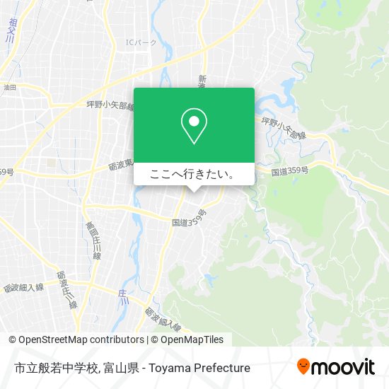 市立般若中学校地図