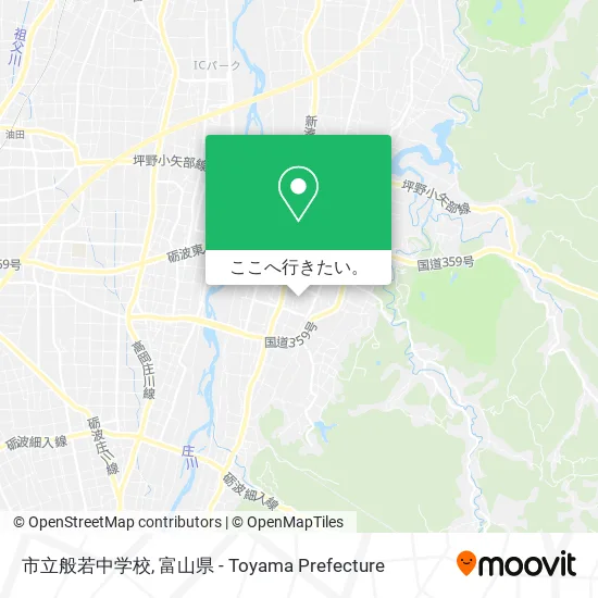 市立般若中学校地図