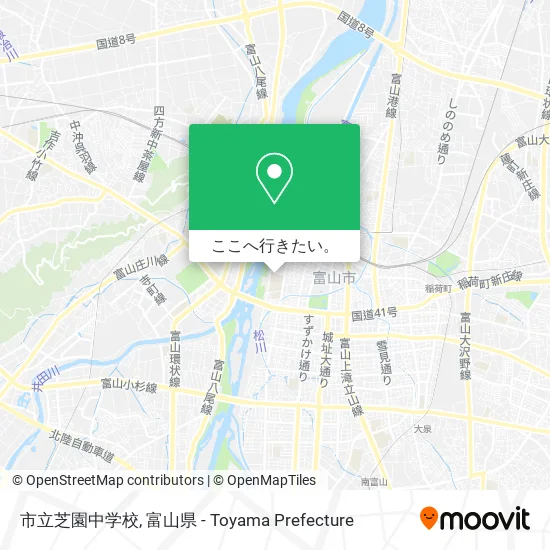 市立芝園中学校地図