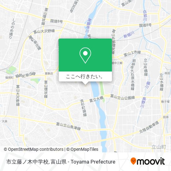 市立藤ノ木中学校地図