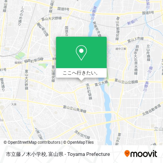 市立藤ノ木小学校地図