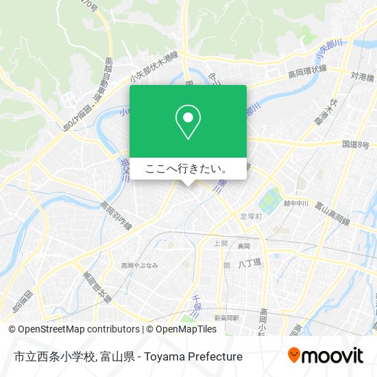 市立西条小学校地図