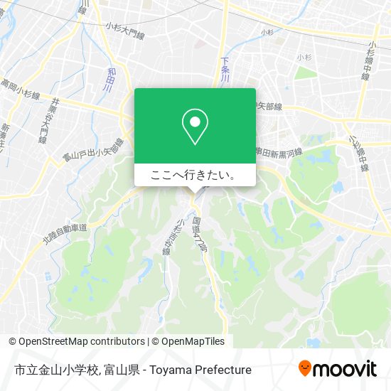 市立金山小学校地図