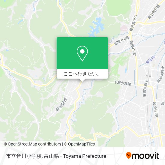 市立音川小学校地図