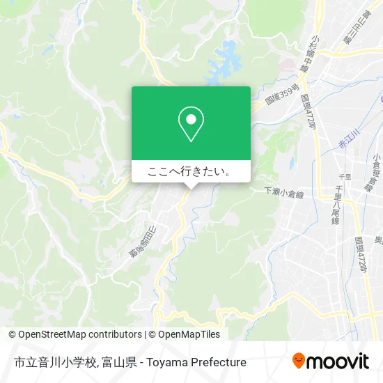 市立音川小学校地図