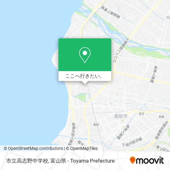 市立高志野中学校地図