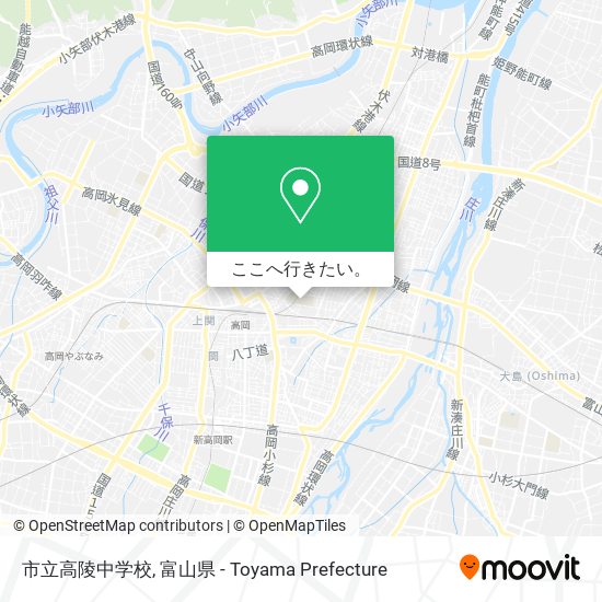 市立高陵中学校地図