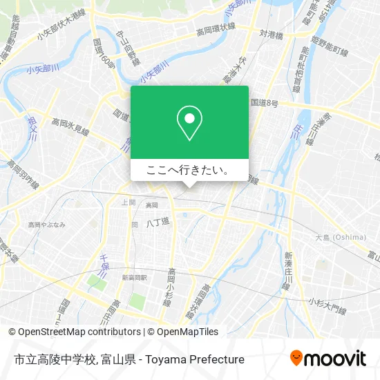 市立高陵中学校地図