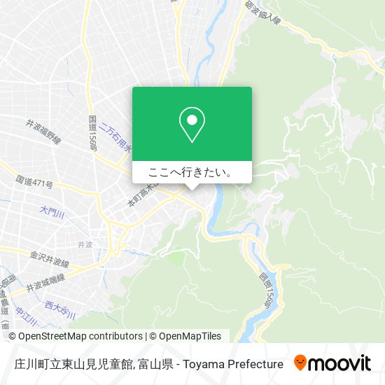 庄川町立東山見児童館地図
