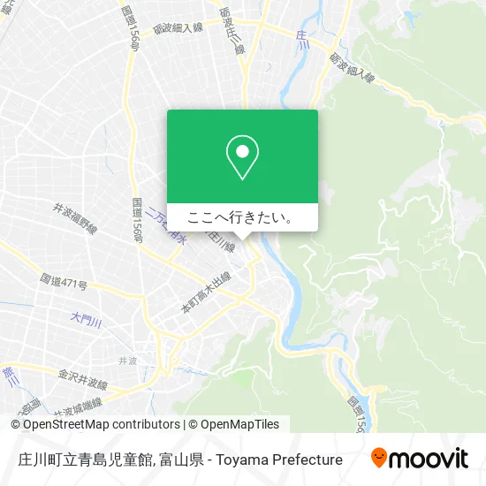 庄川町立青島児童館地図