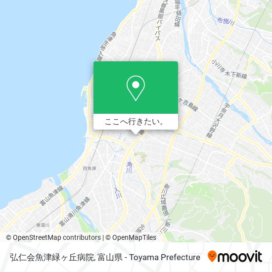 弘仁会魚津緑ヶ丘病院地図