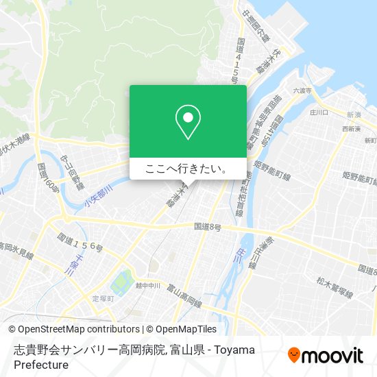 志貴野会サンバリー高岡病院地図