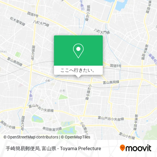 手崎簡易郵便局地図