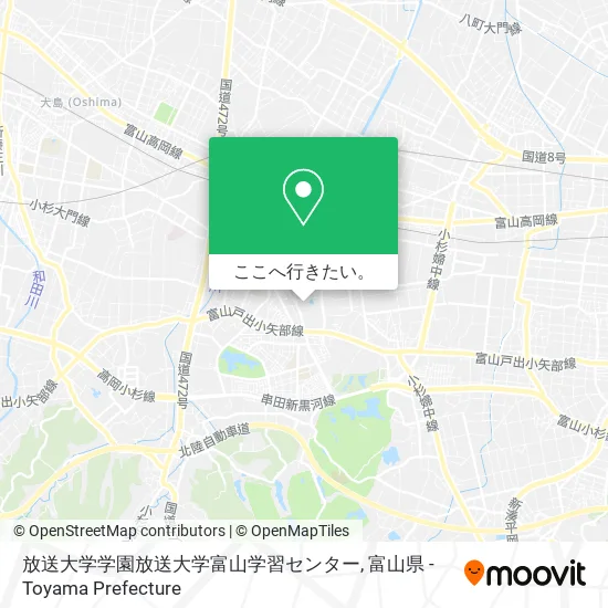 放送大学学園放送大学富山学習センター地図