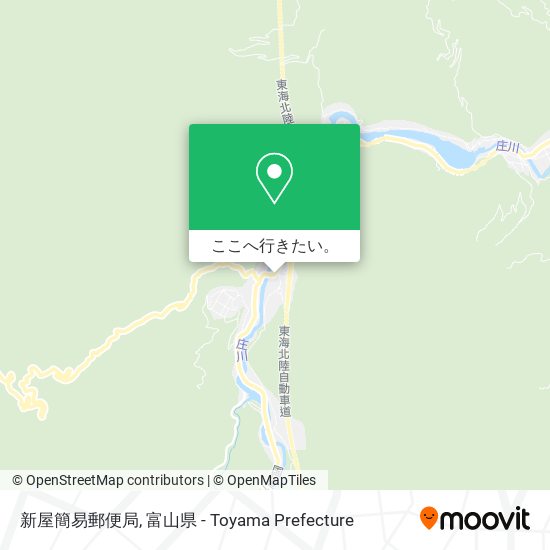 新屋簡易郵便局地図