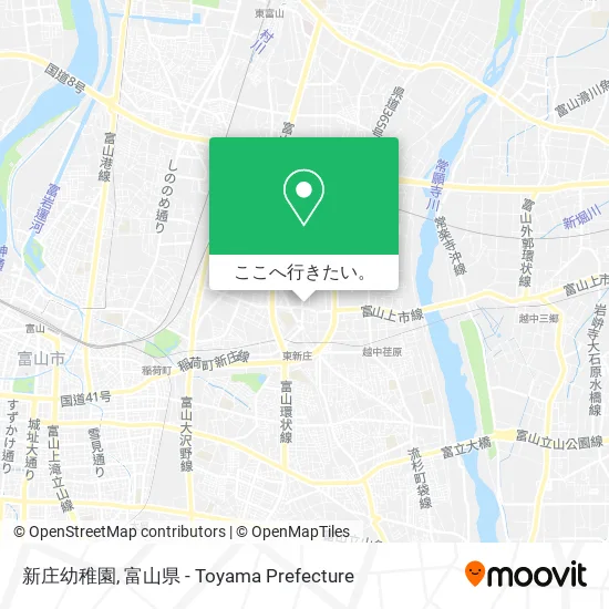 新庄幼稚園地図