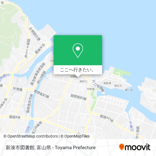 新湊市図書館地図