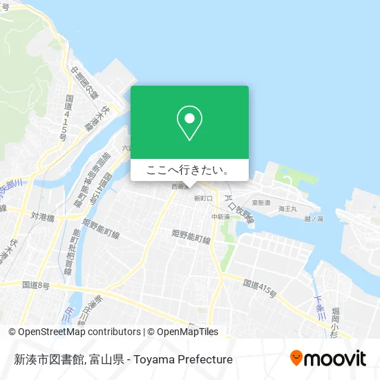 新湊市図書館地図