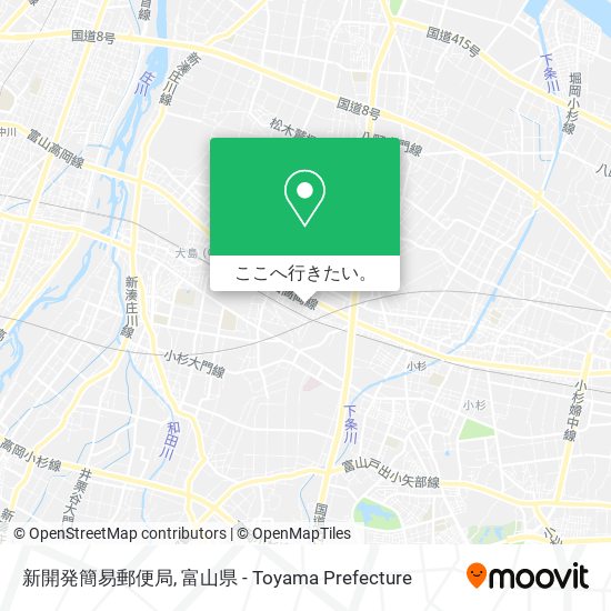 新開発簡易郵便局地図