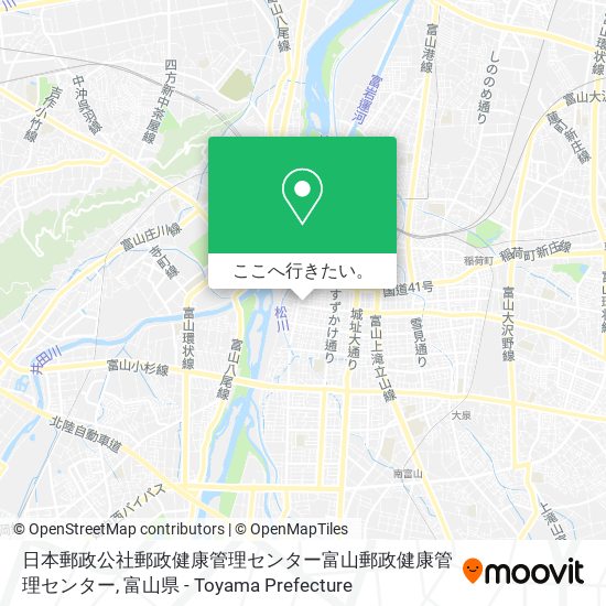 日本郵政公社郵政健康管理センター富山郵政健康管理センター地図