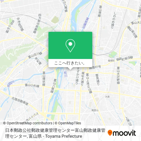 日本郵政公社郵政健康管理センター富山郵政健康管理センター地図