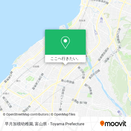 早月加積幼稚園地図