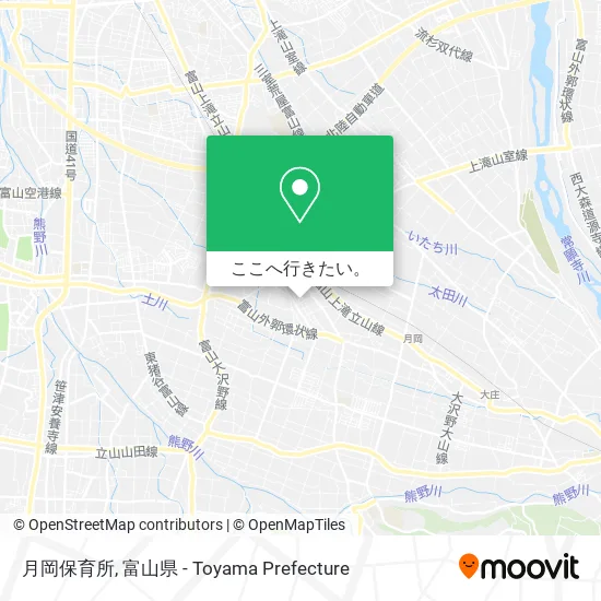 月岡保育所地図