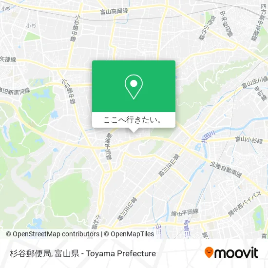 杉谷郵便局地図