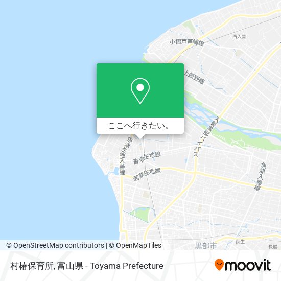 村椿保育所地図