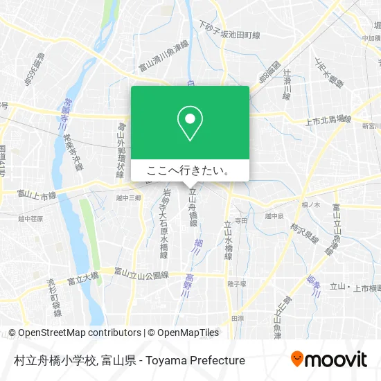 村立舟橋小学校地図