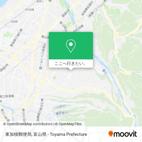 東加積郵便局地図