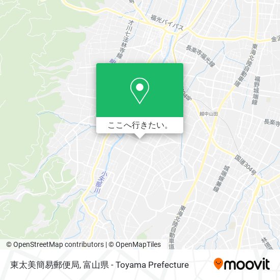 東太美簡易郵便局地図