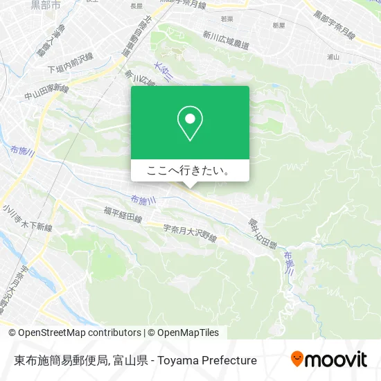東布施簡易郵便局地図