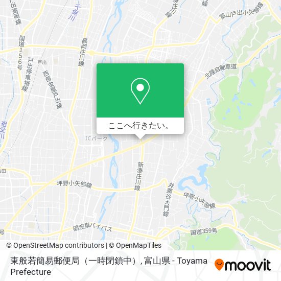 東般若簡易郵便局（一時閉鎖中）地図