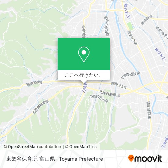 東蟹谷保育所地図
