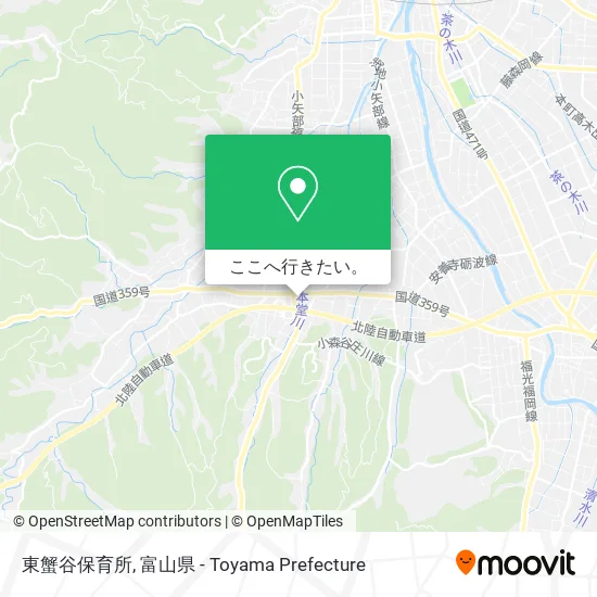 東蟹谷保育所地図