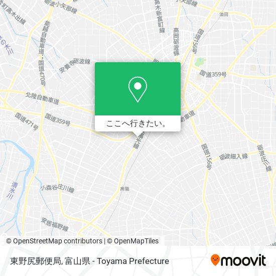 東野尻郵便局地図