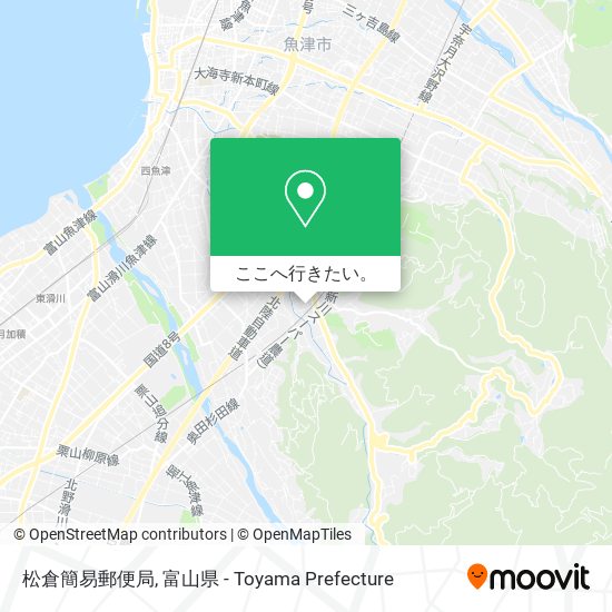 松倉簡易郵便局地図