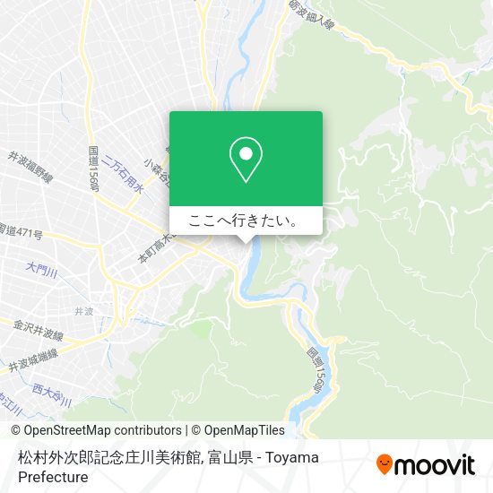 松村外次郎記念庄川美術館地図