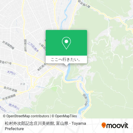 松村外次郎記念庄川美術館地図
